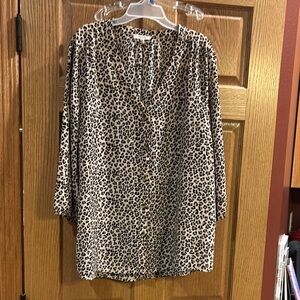 Leopard Print Women's Top XL